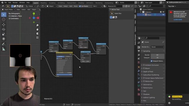 Nodevember #30 Quick Face-Vase Illusion | Shading Live | Blender 2.91.0