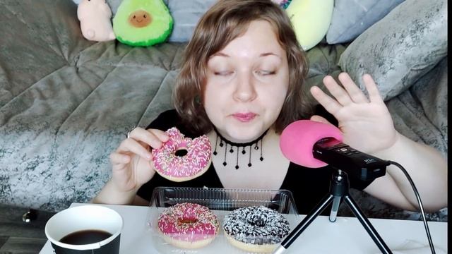 АСМР итинг ПОНЧИКИ 🍩 КОЛЛЕКТИВНЫЙ РАЗУМ 👯♂ болталка шепот | мукбанг 🙄 ASMR eating | mukbang