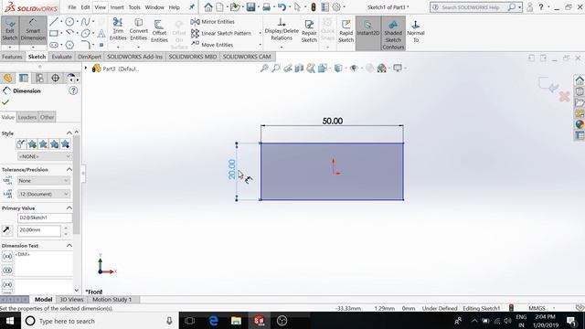Solid works basic tutorial for beginners 2019 || learn solid works basic Easily ||