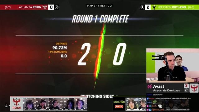 Avast co-streams Atlanta Reign vs Houston Outlaws | OWL Season 5 - Week 17 - Day 3 - Match 2