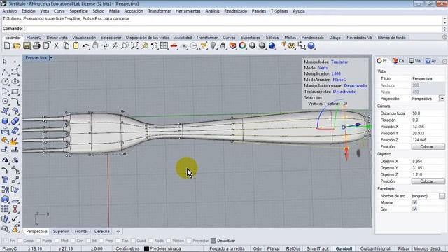 Curso de Rhinoceros 5   Parte 06   06 Mover vertices