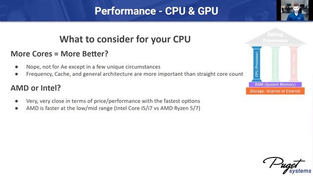 How To Choose The Right Hardware For After Effects (Webinar from 11/13/2019)