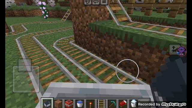 крутая железная дорога в Minecraft
