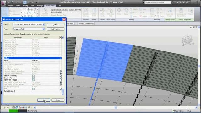 Stadium Parametrics in Revit: P.3 The Bowl