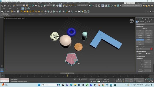 3DS Max for Beginners part - 3 | Extended primitives | Move | rotate | scale