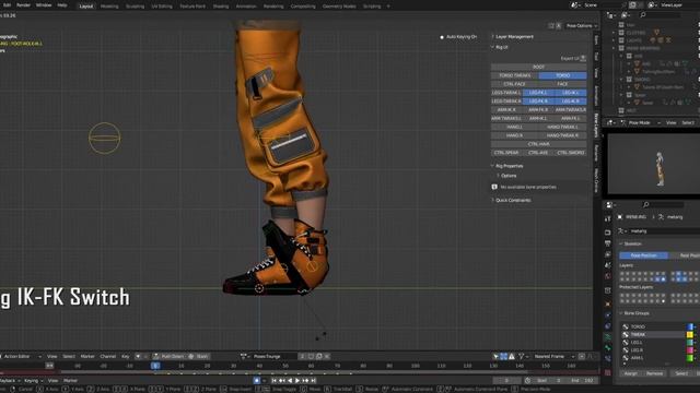 Irene(Character) Blender Rig presentation