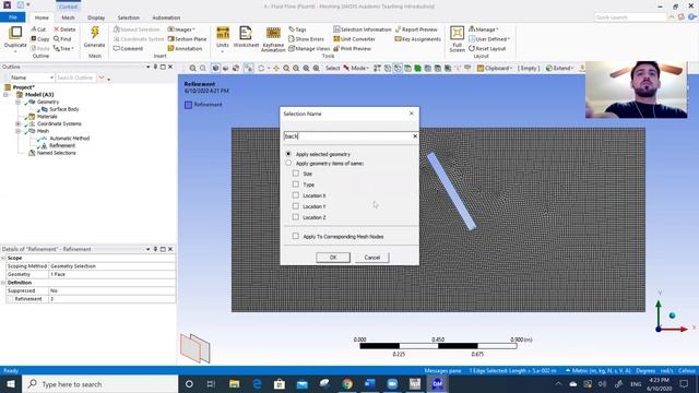 ANSYS Fluent Simulation (Pressure Drag)