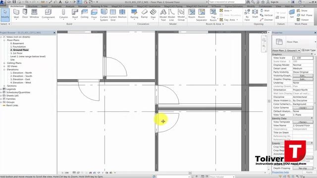 12  Placing Internal Walls in Revit