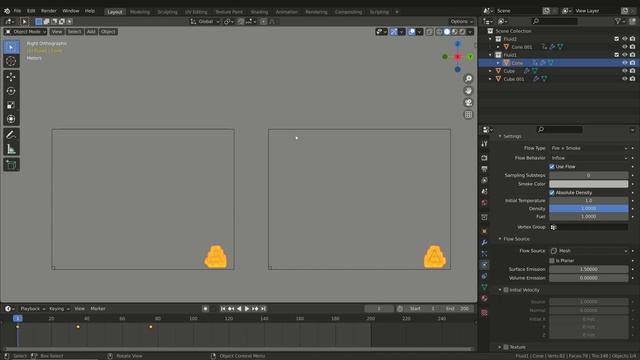 Asteroid Simulation in Blender: Smoke and Fire Settings - 4