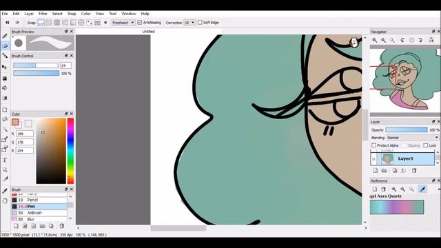 Angel's Aura Quartz (gemsona speeddoodle)