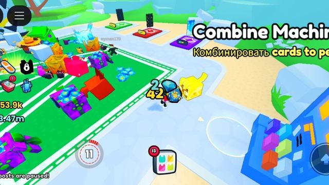 сделал золотую собаку в pet simulator 99! (2)
