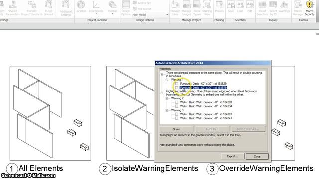 Highlight and Isolate Elements with Warnings