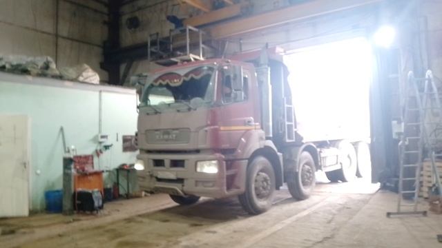 Полог установлен. Счастливого пути. Полог на самосвал Камаз. Изготовление пологов, отправка, установ