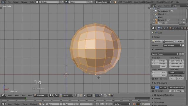 Blender, align mesh to grid (not a tutorial)