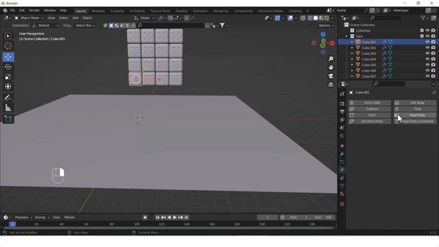 Easy Blender Rigid Bodies in 2 minutes