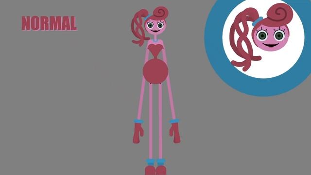 Mommy Long Legs front view jumpscare test (Stick Nodes)