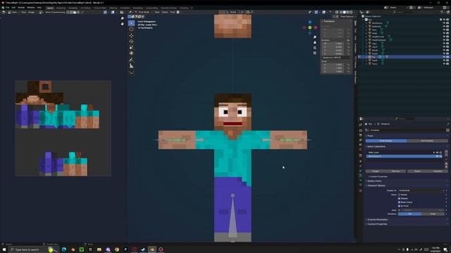 Blender MC Rigging Tutorial Part 2 - Arms