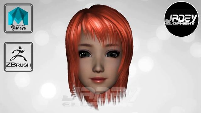 3D Female Head Modeling (Maya & ZBrush)