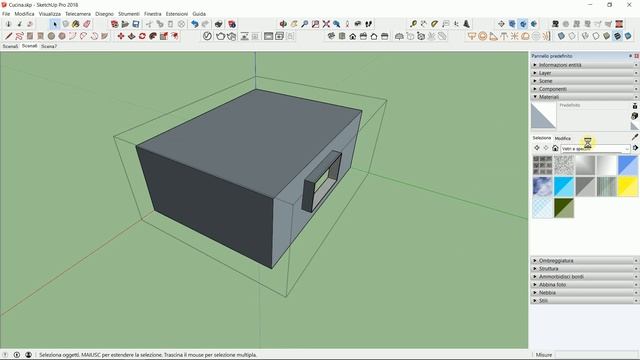 SketchUp Tips&Tricks - 20 - Pareti trasparenti