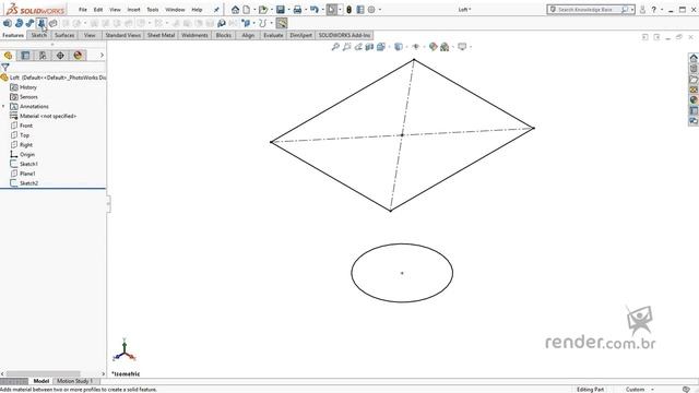 24 - Creating Solids Through Transition and Profiles Scanning | SolidWorks 2018 Part