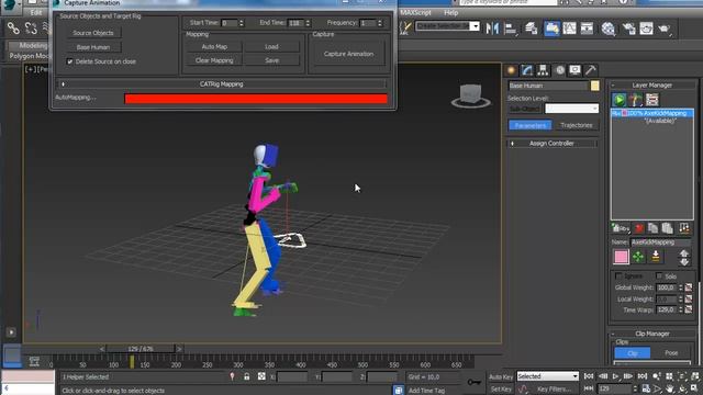 3D MAX Como Importar archivo Bip Motion Capture A CAT BASE HUMAN