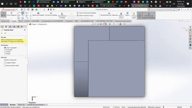 CAD | SOLID WORKS 2020 STUDENT EDITION |  Initial Steps part 2