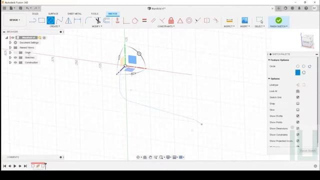 Fusion 360-06 Barrido, croquis 3D, planos #fusion360