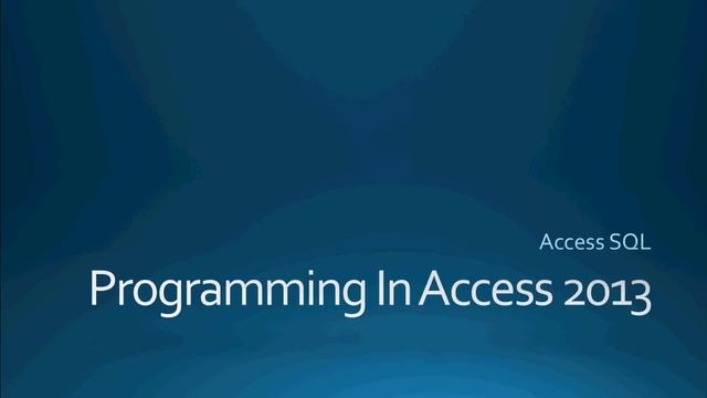 66. SQL - The IN Operator (Programming In Access 2013)