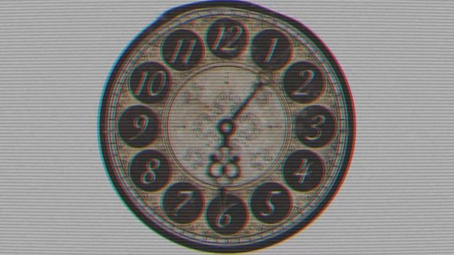 Clock animation - VHS distortion effect in Blender