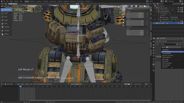 Retargeting motion capture onto a control rig in Blender