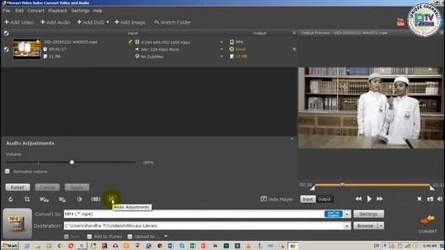 How to convert video after using Volume and Color Adjustment opting | Movavi Video Convertor