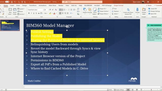 Advanced BIM360 - Revit Tutorial for Model Managers