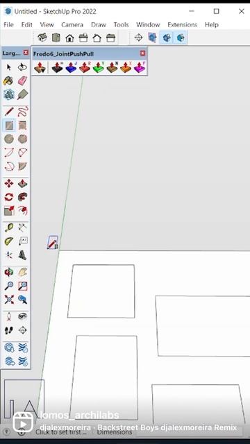 😎 Hack to extrude multiple surfaces #sketchup #shorts