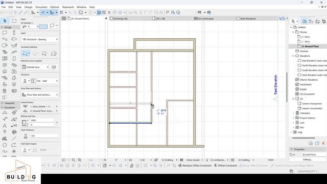 How To Draft Plan In 2D ArchiCad (Part 1)