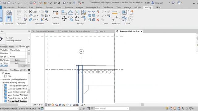 Revit: Precast Structure & EIFS Wall