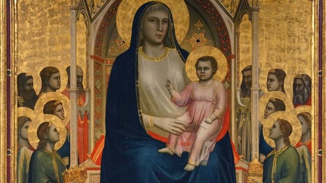 Giotto, Virgin and Child enthroned (Ognissanti Madonna)