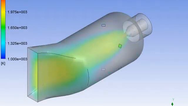 ANSYS Can Combustor 3D Transient Simulation