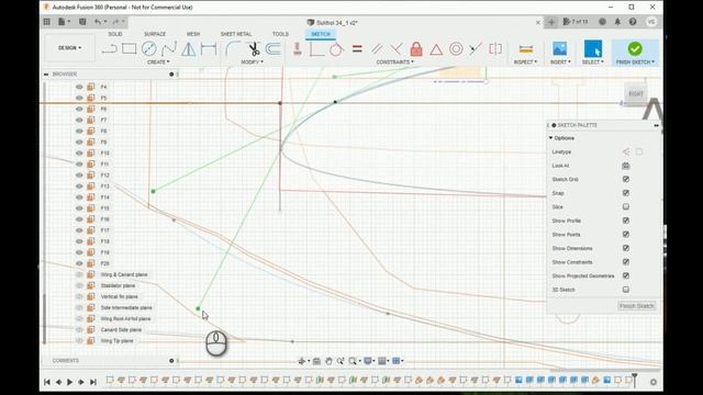 Fusion 360 RC Airplane. From mesh 3d object to RC airplane parts and plans. Sukhoi 34 III.