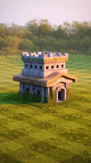 Town hall in blender - COC #coc #youtubeshorts #cocshorts