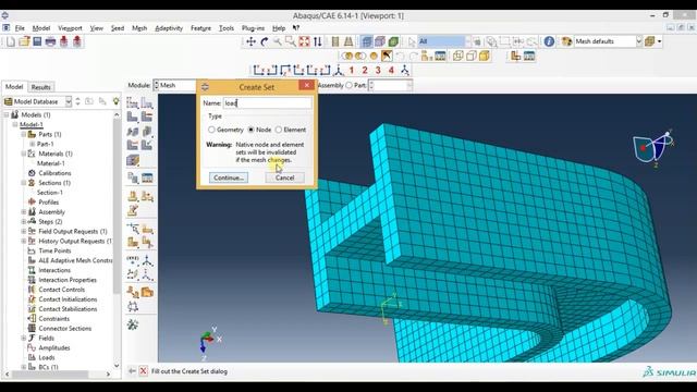 Abaqus Tutorial Videos - Stress Analysis of 3D Solid Sweep Part in Abaqus