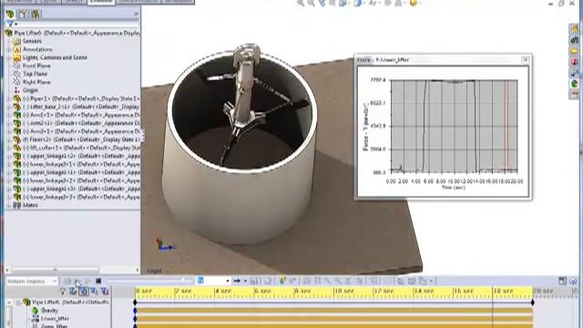 Pipe Lifting Mechanism with SolidWorks Premium