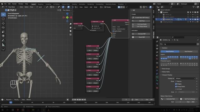 RBF Nodes addon #2: Clavicle Automation [Blender]