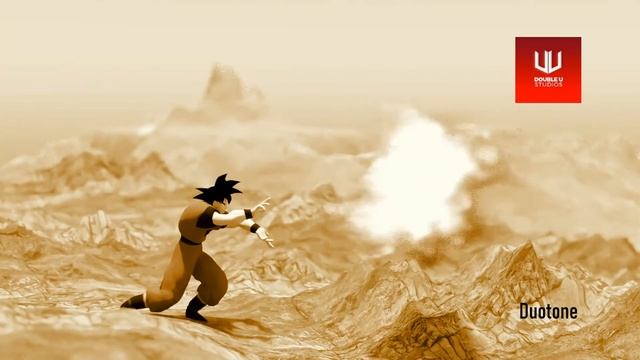 We made Goku show off his fire power! :D