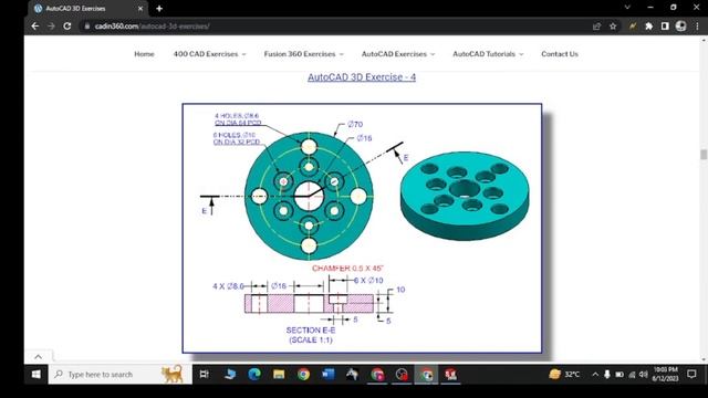 SolidWorks Tutorial Exercise 21 | Learn SolidWorks 3D