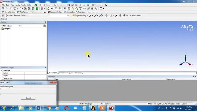 Natural Frequency in ANSYS 16.1