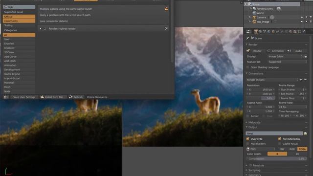 highres blender addon