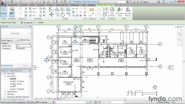 belajar Revit Architecture 2013 part 5 hierarchy inggris bro