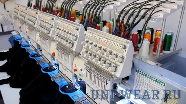 Вышивка на толстовках от компании UNI-WEAR.ru