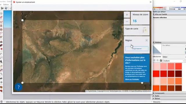 Sketchup importer un lieu (terrain)