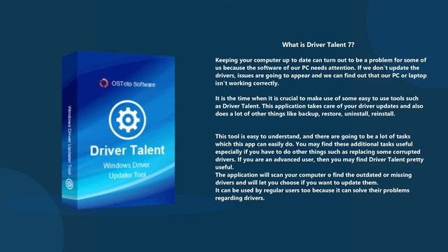 What is Driver Talent 7.1 (Review 2020)